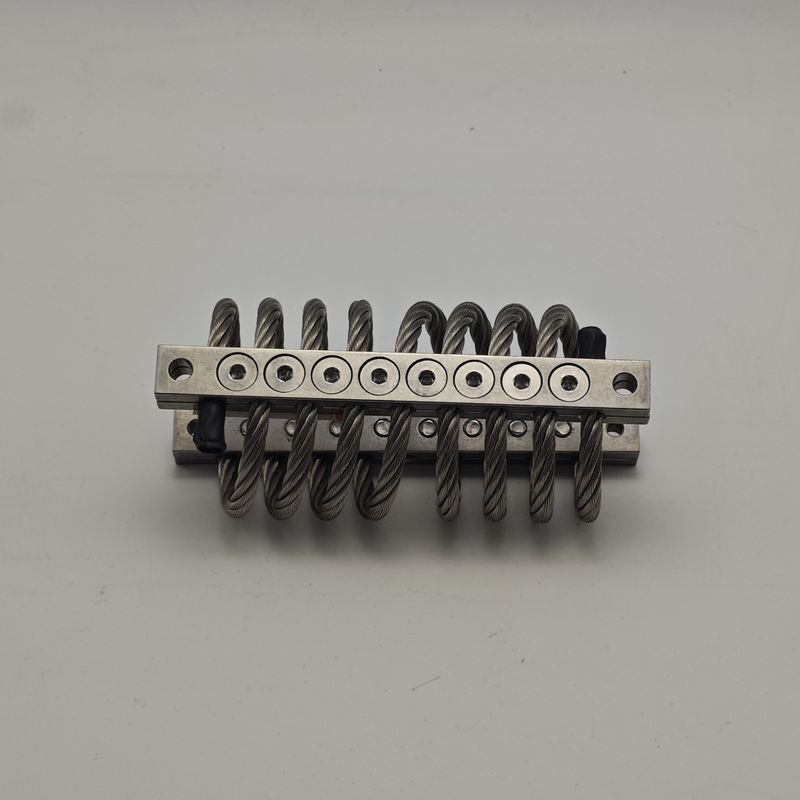 JGX-0958A-43A Isolatore antivibrante in fune d'acciaio con connettori in acciaio inossidabile 304 e manicotti in fluorogomma